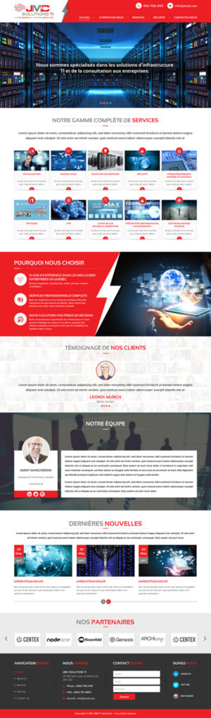 A Professional I.T Consulting Company Requires A Web Design | Wordpress Design by Sbss