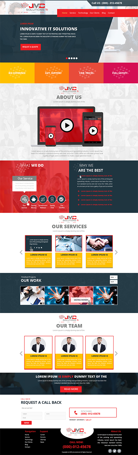 Design Wordpress par Bright Star pour JMC Solutions Ti | Design #14843274