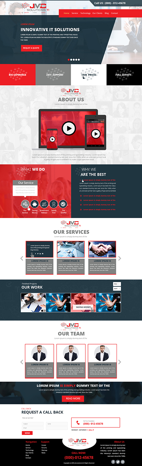 Diseño Wordpress por Bright Star para JMC Solutions Ti | Diseño #14918313