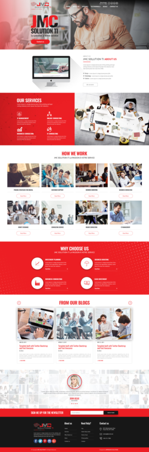 Wordpress Design by Impressive Solutions for JMC Solutions Ti | Design: #14895450