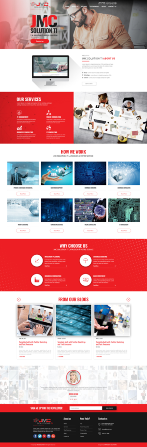 WordPress-Design von Black Stallions Impressive Solutions für JMC Solutions Ti | Design #14913504