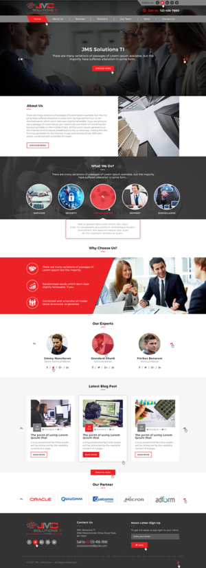 WordPress-Design von Ved Web Services für JMC Solutions Ti | Design #14836233