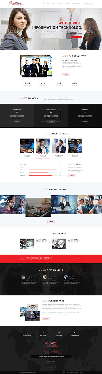 Wordpress Design by Bitttu for JMC Solutions Ti | Design #14860822