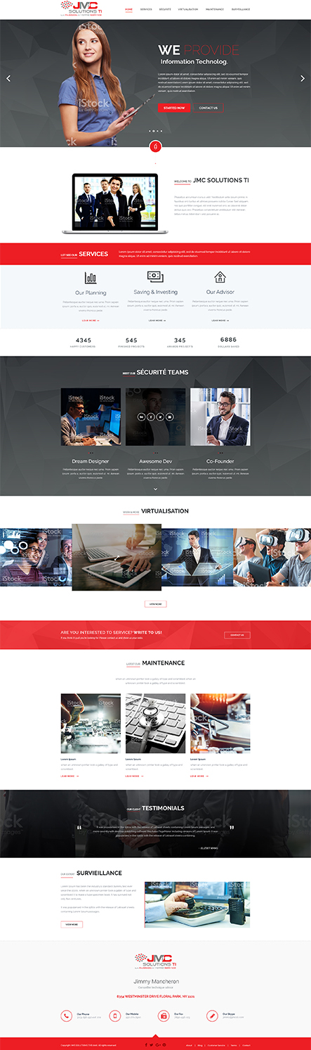 Wordpress Design by Bitttu for JMC Solutions Ti | Design #14895210
