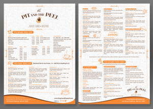 Menu Design by SAI DESIGNS