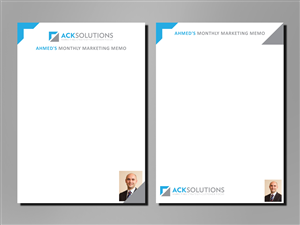 Monthly Marketing Memo needs a Letterhead | Diseño de Membrete por MT