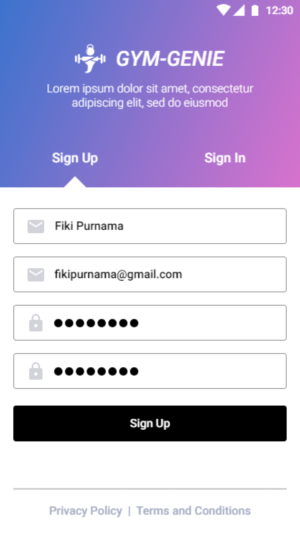 Design Application par Fiki Purnama pour etjam | Design : #14827749