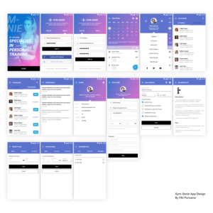 Gym-Genie needs a design for a new mobile app | App Design by Fiki Purnama