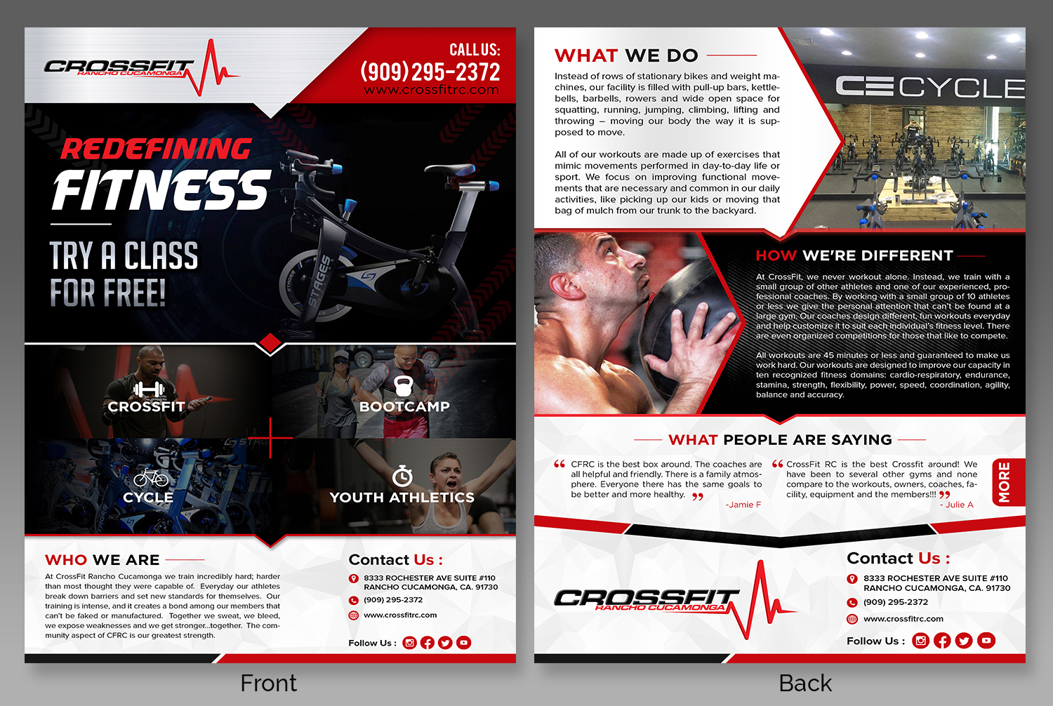 Elegant Playful Town Flyer Design For Crossfit Rancho Cucamonga By Flyer Design By Sd Webcreation For Crossfit Rancho Cucamonga 14916777