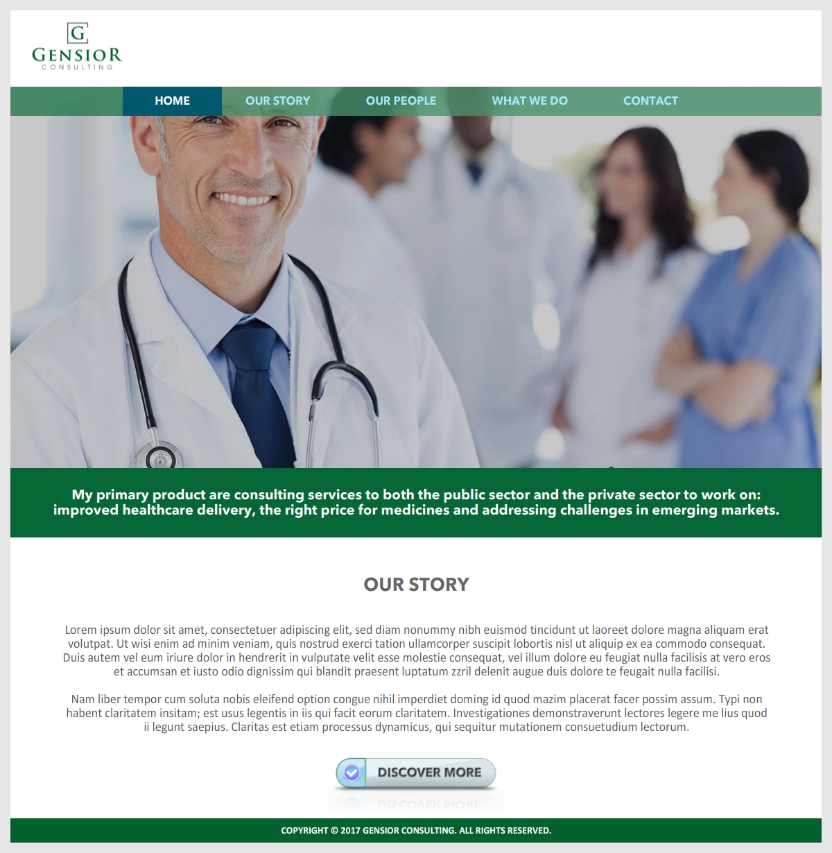 Web Design par -Marc- pour Gensior Consulting  | Design #14957601