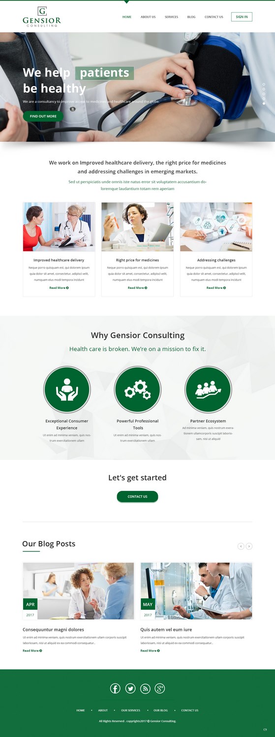 Web-Design von pb für Gensior Consulting  | Design #14799842