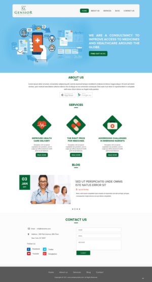 Web Design by pb for Gensior Consulting  | Design: #14799846