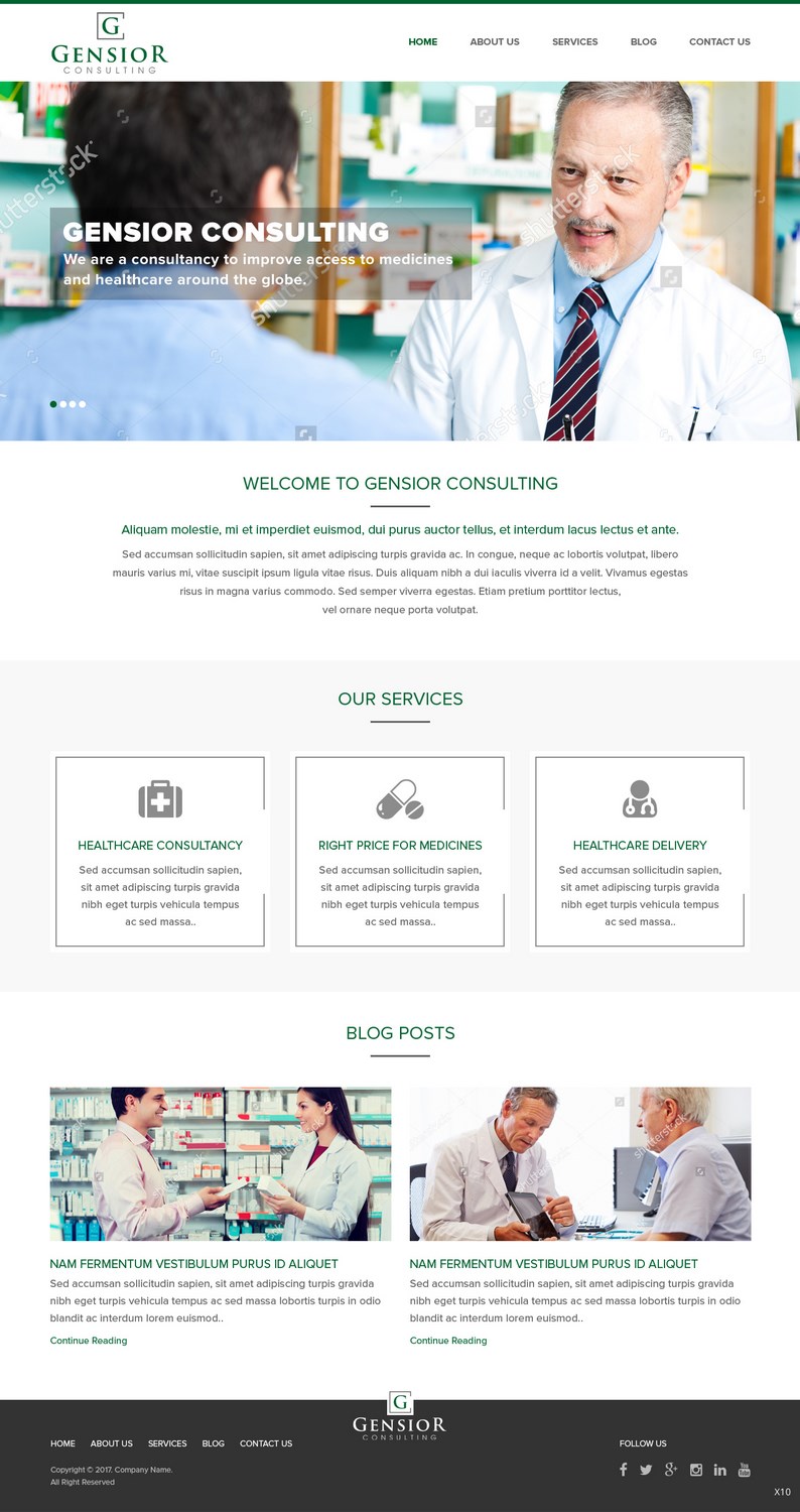 Web Design by pb for Gensior Consulting  | Design #14799847