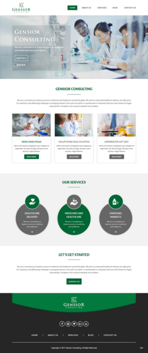 Web-Design von pb für Gensior Consulting  | Design: #14799849