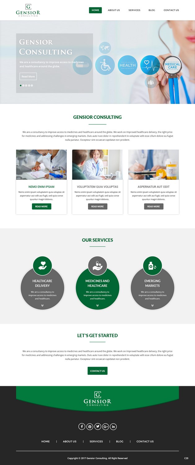 Diseño Web por pb para Gensior Consulting  | Diseño #14799852