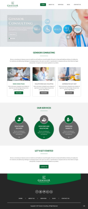 Web-Design von pb für Gensior Consulting  | Design: #14799852