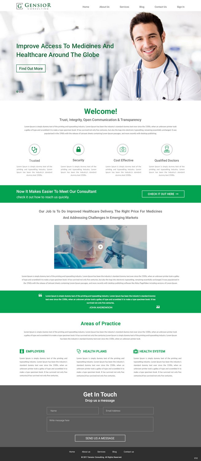 Web Design by pb for Gensior Consulting  | Design #14799853