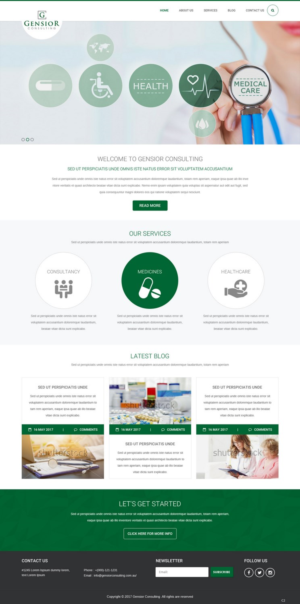 Web-Design von pb für Gensior Consulting  | Design: #14799855