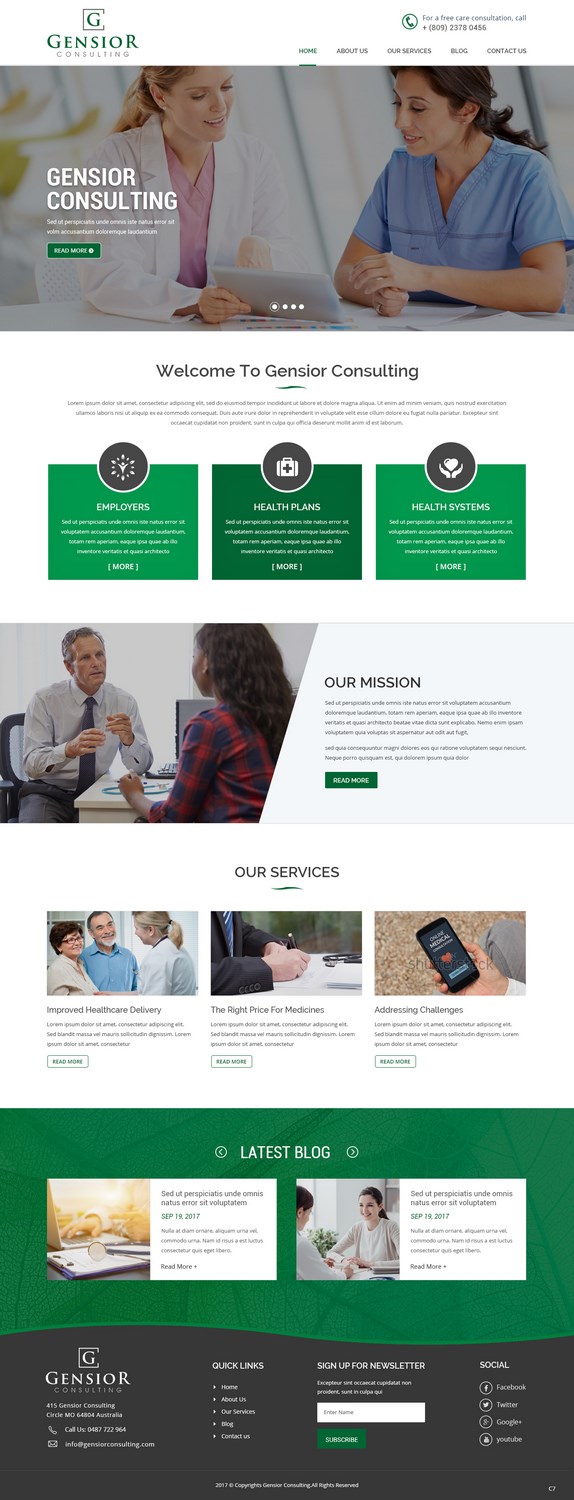 Diseño Web por pb para Gensior Consulting  | Diseño #14799856