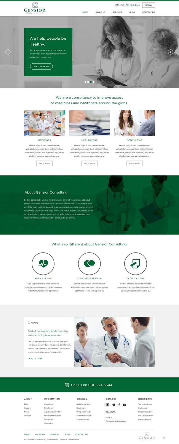 Web Design by pb for Gensior Consulting  | Design #14799857