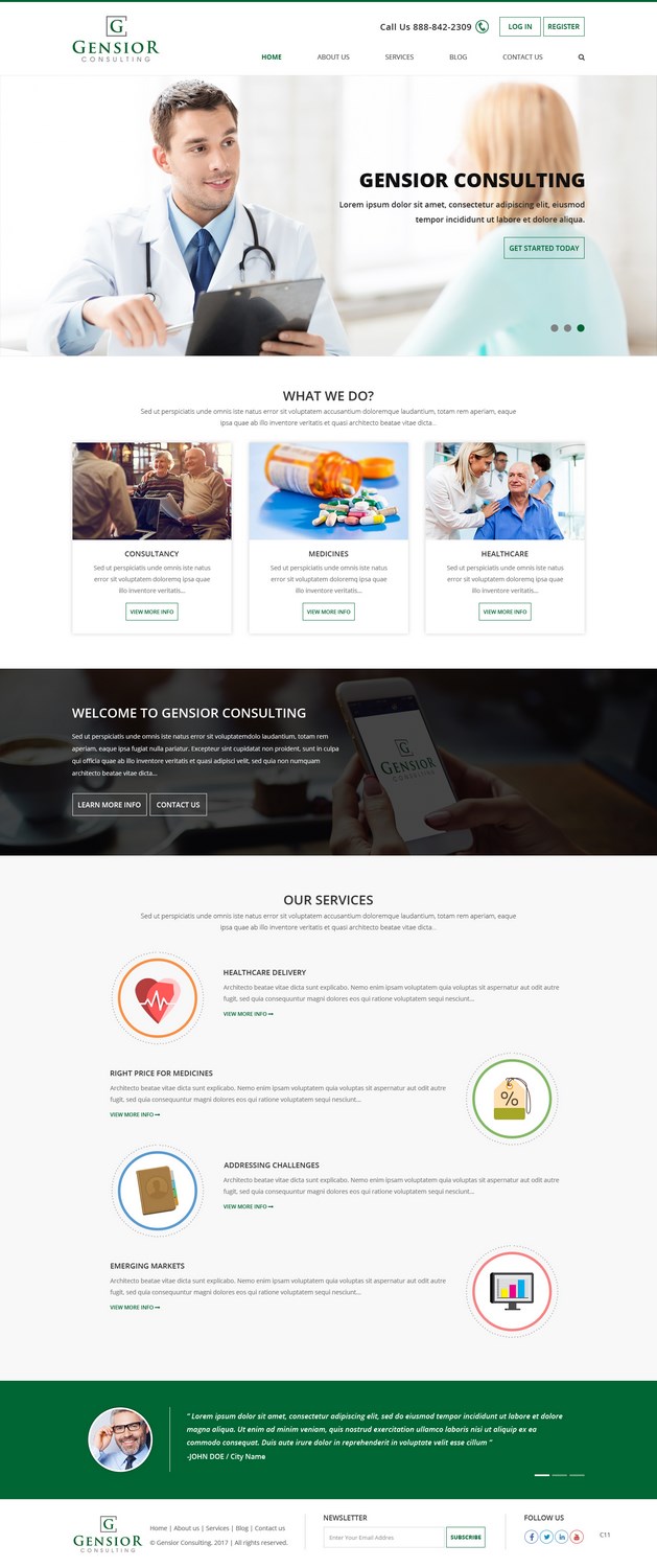 Web Design by pb for Gensior Consulting  | Design #14799861