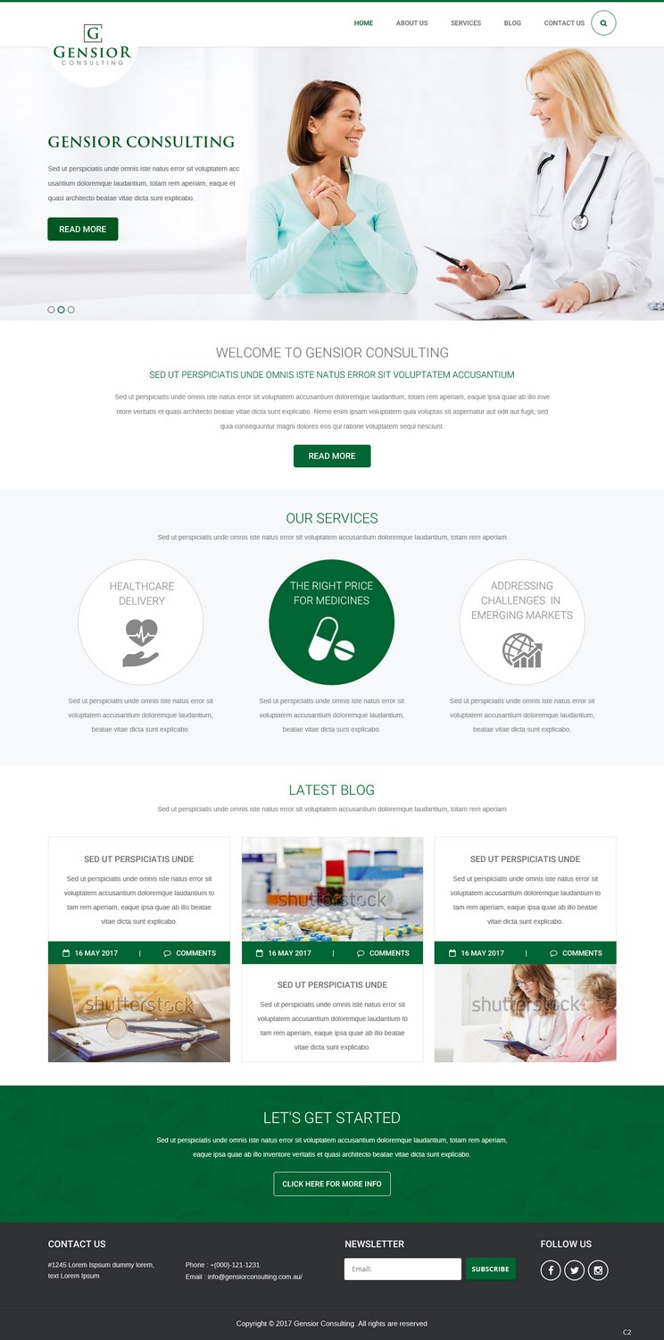 Web Design by pb for Gensior Consulting  | Design #14799862