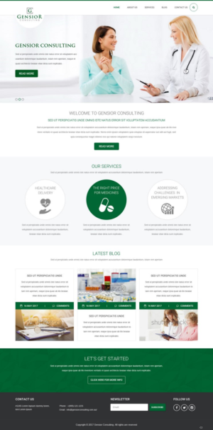 Web Design by pb for Gensior Consulting  | Design: #14799862