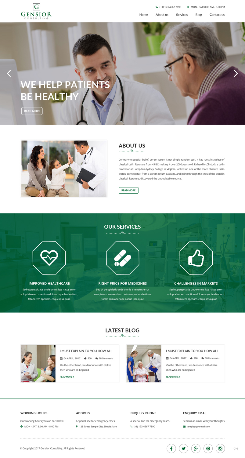 Web Design by pb for Gensior Consulting  | Design #14799863