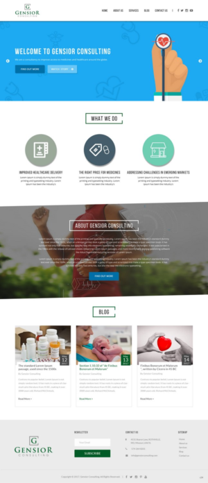 Web Design by pb for Gensior Consulting  | Design: #14799864