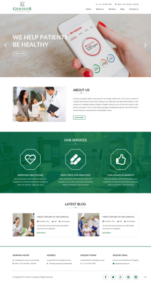 Web Design by pb for Gensior Consulting  | Design: #14799865