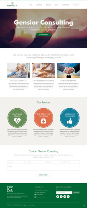 Web Design by pb for Gensior Consulting  | Design: #14799878