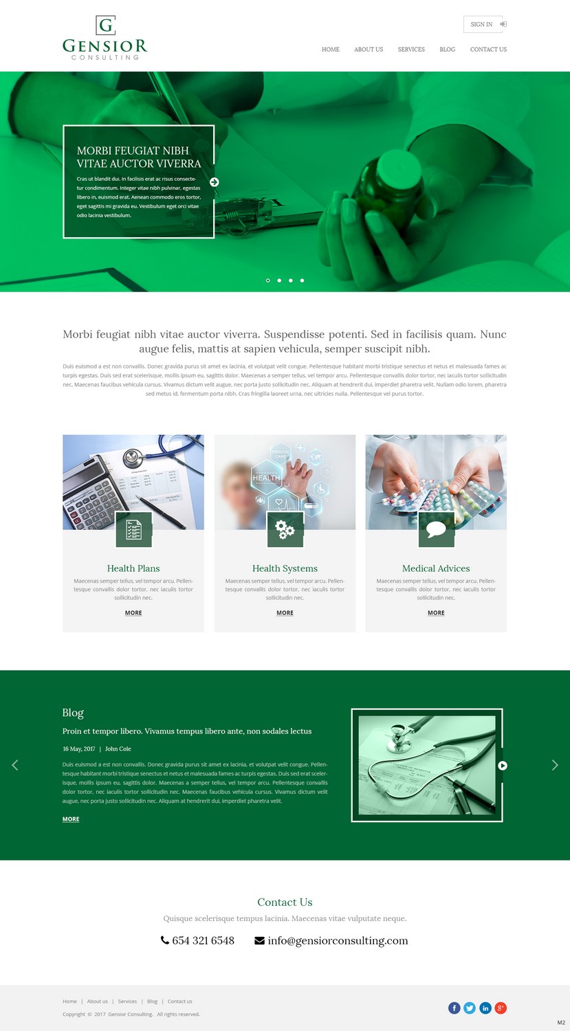 Web Design by pb for Gensior Consulting  | Design #14799994