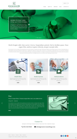 Web Design by pb for Gensior Consulting  | Design: #14799994