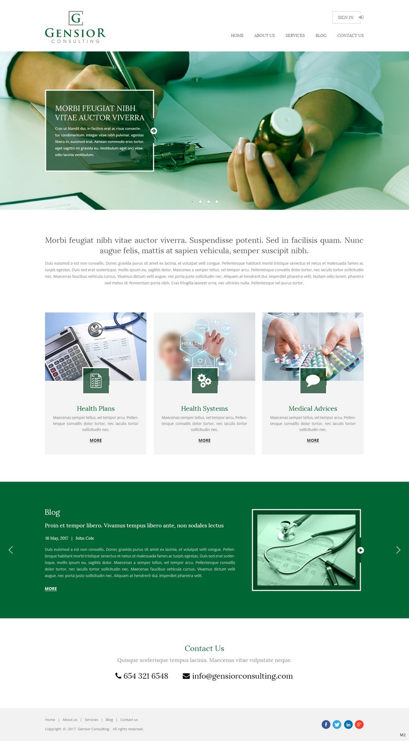 Web Design by pb for Gensior Consulting  | Design #14801998