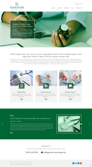 Web Design by pb for Gensior Consulting  | Design: #14801998
