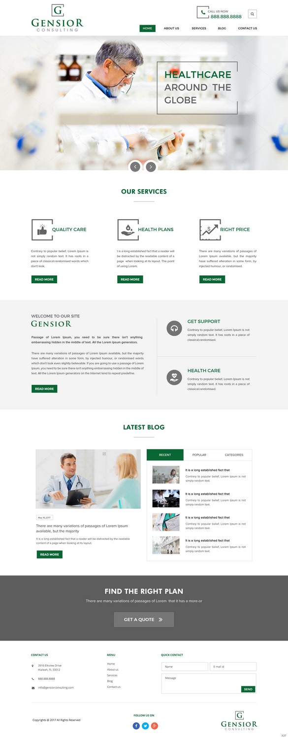Web Design by pb for Gensior Consulting  | Design #14801999