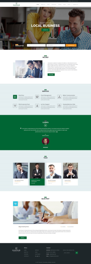 Web Design by SG-Futuretech for Gensior Consulting  | Design #14868399