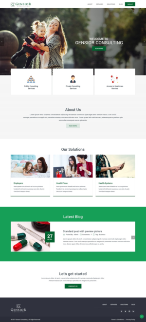 Web Design by syrwebdevelopment for Gensior Consulting  | Design #14825279