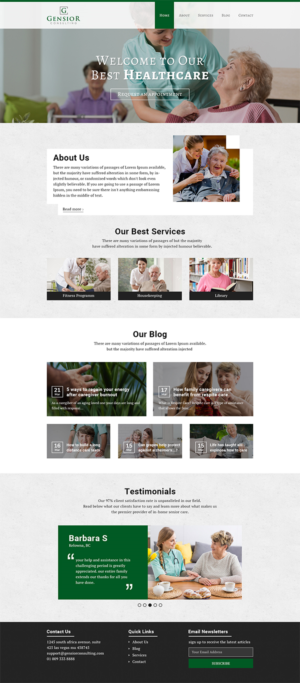 Web Design by Sudhir Gomsi for Gensior Consulting  | Design #14923297