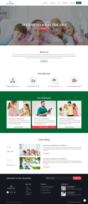 Web Design by zxsolutions for Gensior Consulting  | Design #14825427