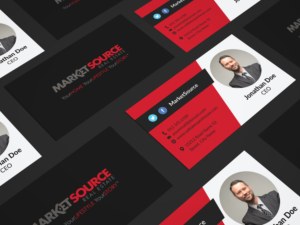Business Card Design by JK18 for Market Source Media | Design: #14840887