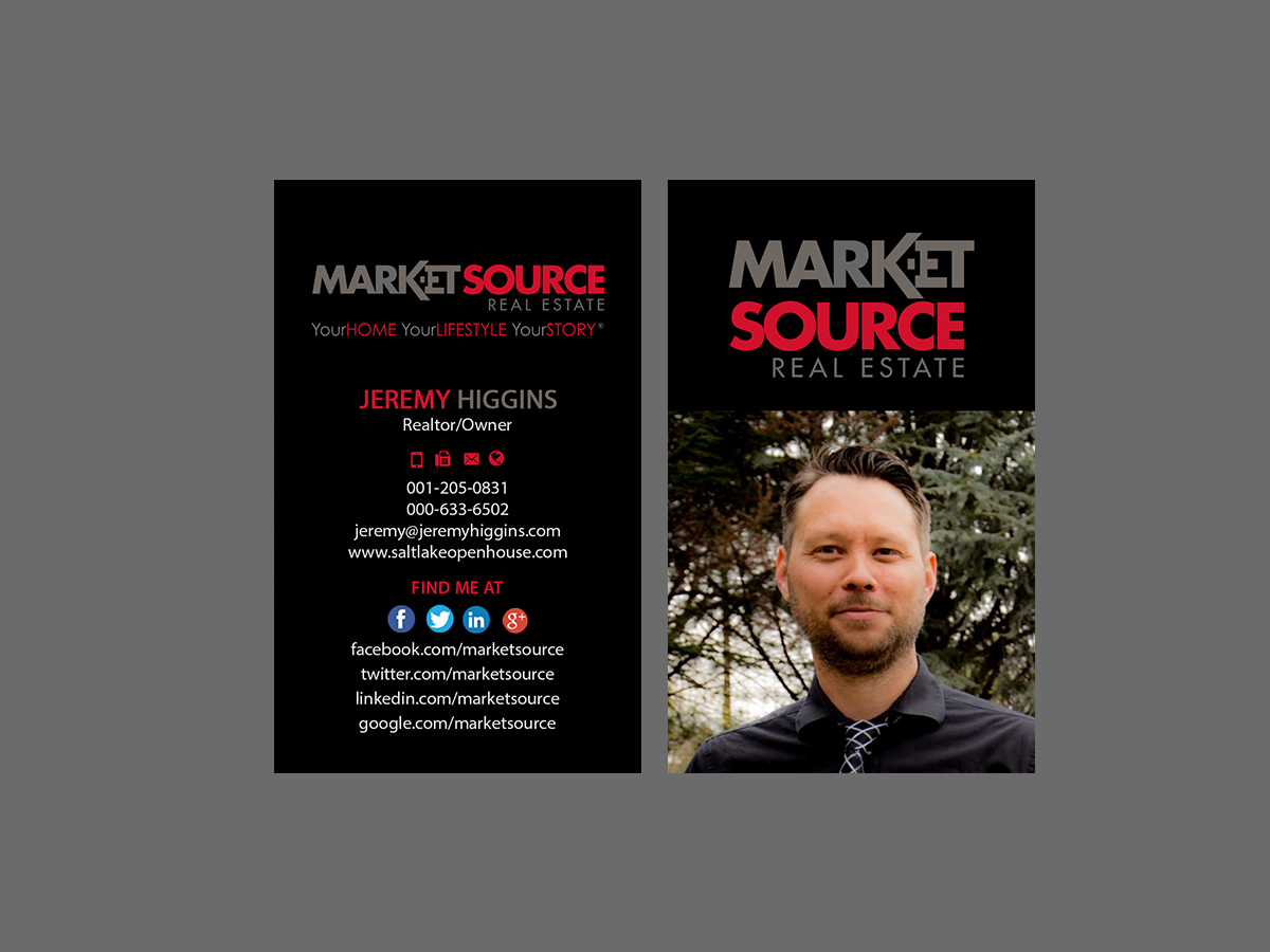 Design de Carte de Visite par Creations Box 2015 pour Market Source Media | Design #14805847