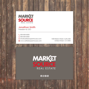 Business Card Design by Sky007 for Market Source Media | Design: #14848657