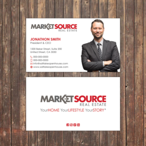Business Card Design by Sky007 for Market Source Media | Design #14849341
