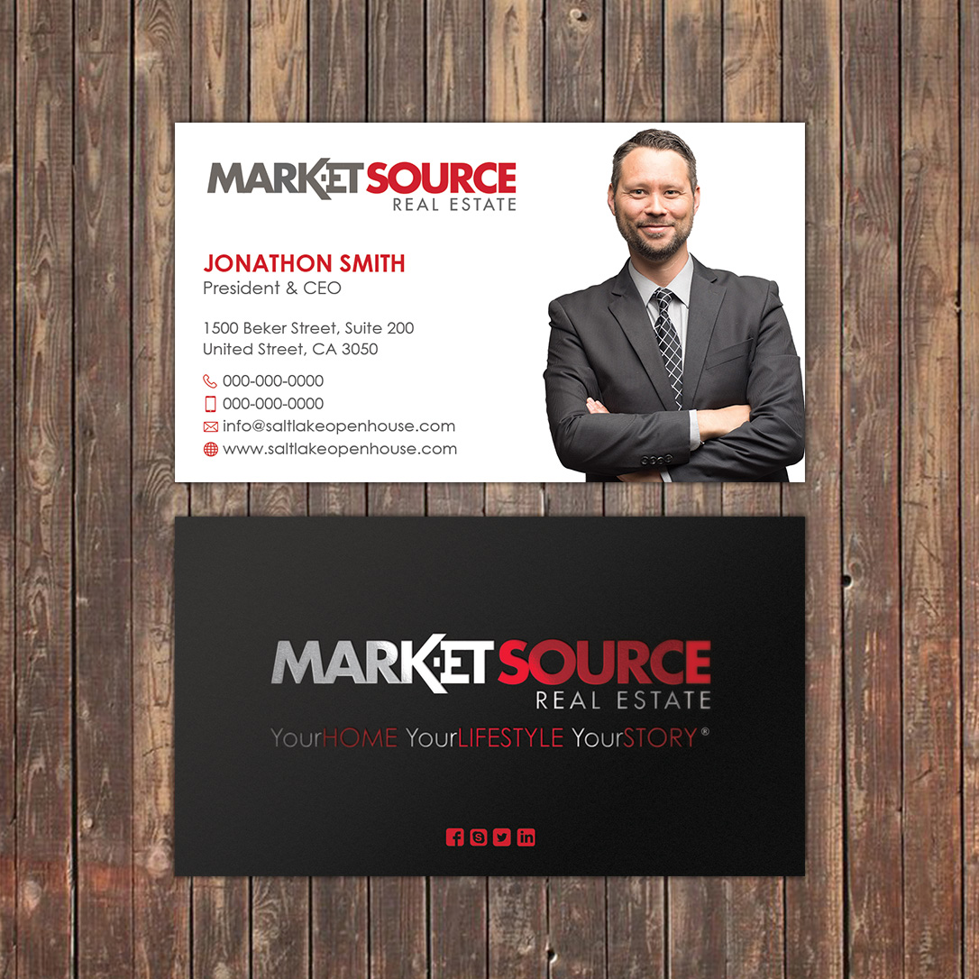 Visitenkarten-Design von Sky007 für Market Source Media | Design #14849361