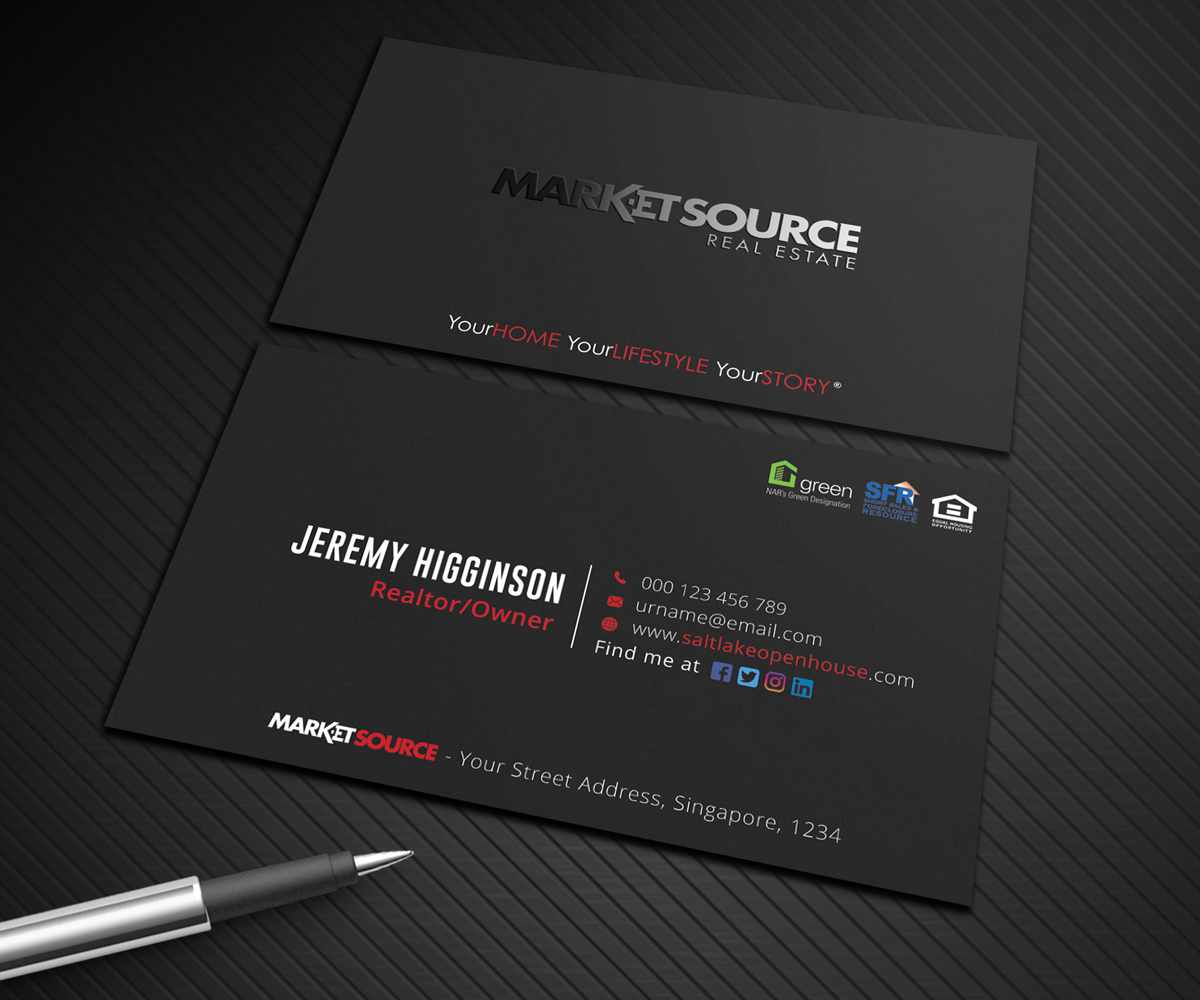 Business Card Design by Graphic Flame for Market Source Media | Design #14830840