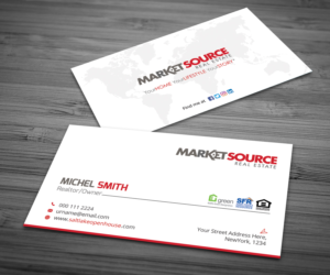 Design de Carte de Visite par Graphic Flame pour Market Source Media | Design : #14830850