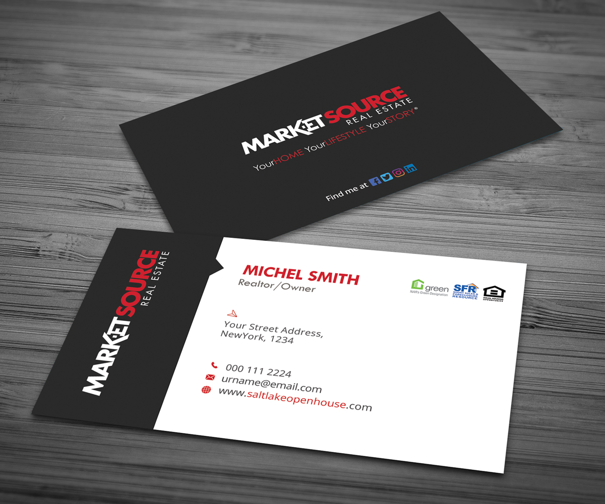 Design de Carte de Visite par Graphic Flame pour Market Source Media | Design #14830864