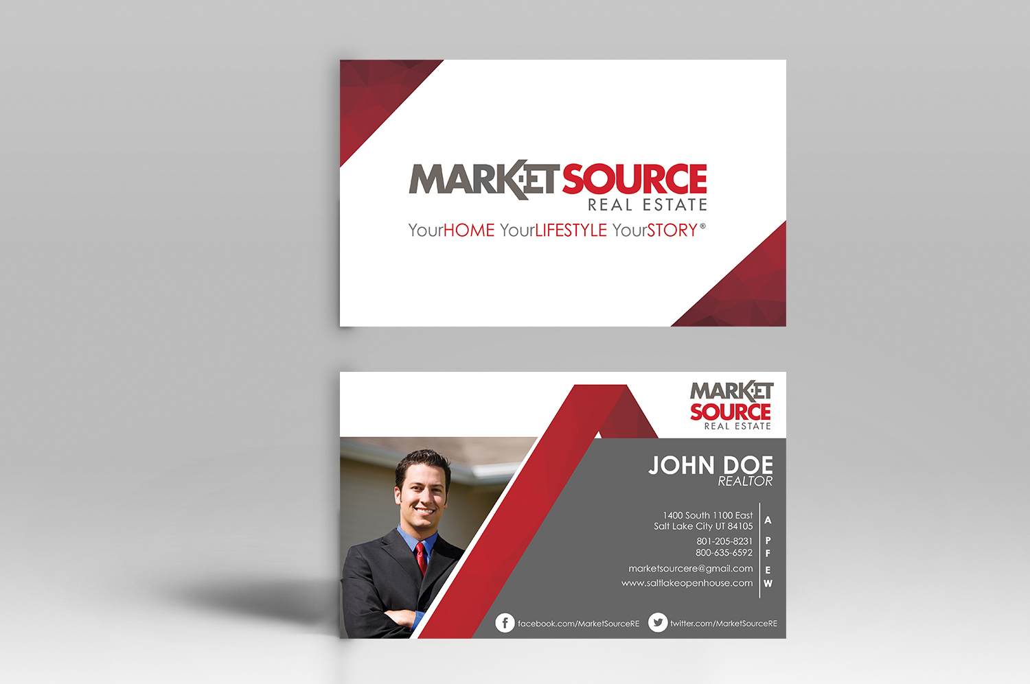 Business Card Design by Luniere Designs for Market Source Media | Design #14838407