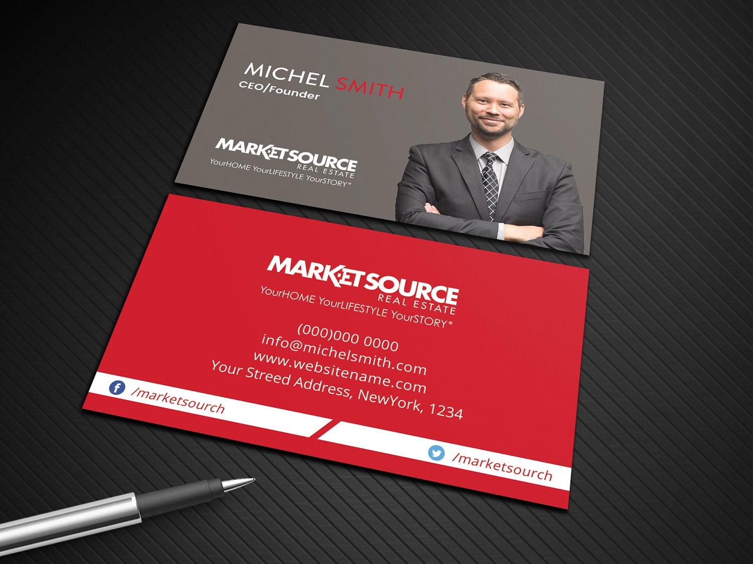 Design de Carte de Visite par Tripti Ranjan Gain pour Market Source Media | Design #14849023
